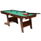 Charles Bentley Premium 6ft Pub Style Folding Snooker and Pool Games Table
