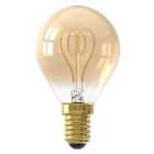 Calex Standard Gold Filament Flex Ball E14 4W Dimmable Light Bulb