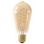 Calex Standard Gold Filament Flex E27 3.8W Rustic Dimmable Light Bulb