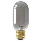Calex Standard Titanium Filament Tubular Flex E27 4W Dimmable Light Bulb