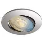 Calex Smart 5W Adjustable Brushed Steel LED Downlight - Pack of 3