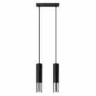 Sollux Pendant Lamp Loopez 2 Black/Chrome