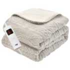 Glamhaus Heated Electric Throw Blanket - 160 X 130cm (Grey)