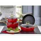 Rozi Artemis Collection 7-piece Non-stick Granite Cookware Set