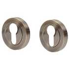 Wickes Antique Brass Euro Escutcheon - 51mm