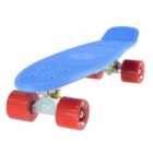 Land Surfer Cruiser Skateboard 22" Blue Board/Solid Red Wheels