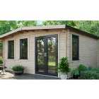 Powersheds Right Hand Door Apex Chalet Log Cabin - 14 x 16ft