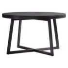 Crossland Grove Soho Boutique Round Dining Table Black 1200X1200X750mm