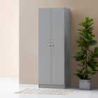 Essential 2 Door Wardrobe Grey