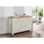 Birlea Highgate 3 Door 2 Drawer Sideboard Cream And Oak