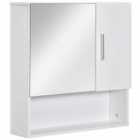 Kleankin Wall Mounted Bathroom Mirror Cabinet White