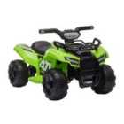 HOMCOM Kids Ride-on Four Wheeler ATV Car w/ Headlights Green