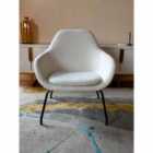 FURNITURE LINK Moby Accent Chair - Ivory