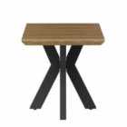 FURNITURE LINK Manhattan End Table - Light Walnut