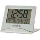 Acctim 'Mini Flip II' LCD Alarm Clock - Grey