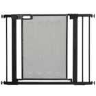 PawHut Pressure Fit Safety Pet Gate for Doorways and Staircases (75-103cm) - Black
