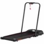 HOMCOM Foldable Walking Treadmill W/ LED Display Black