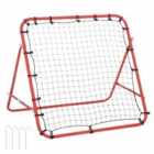 Homcom Rebounder Net Red