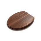 Croydex Molvena Effect T&G Toilet Seat - Mahogany