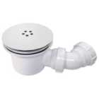 Hadleigh Fast Flow Matt White Shower Tray Waste - 90mm