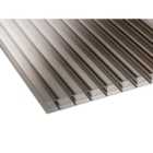 16mm Bronze Multiwall Polycarbonate Sheet 700mm