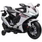 HOMCOM Honda Licensed 6V Kids Ride-on Electric Motorbike - White