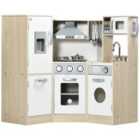 HOMCOM Kids Corner Kitchen With Sound/Light