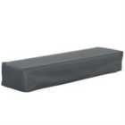 Outsunny Rectangular Garden Furniture Cover for Rattan Lounge - 200 x 73 x 35cm - Grey