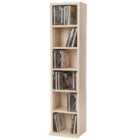 Tectake Cd Storage w/ 6 Shelves For 102 Cds - Beech