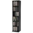 Tectake CD Storage w/ 6 Shelves For 102 CDs - Black