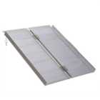 HOMCOM 3Ft Aluminium Folding Wheelchair Ramp Equipment Mobility Suitcase