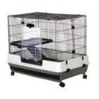 Little Friends Chatsworth Single 80cm Small Animal Rat Cage - Grey/White