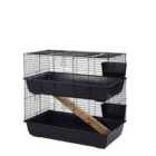 Little Friends Double Cage Indoor for Rabbits/Guinea Pigs