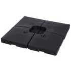 Outsunny 4pc Portable Umbrella Parasol Base Weights