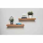 Greenhurst 2Pk 40Cm Floating Shelves Oak