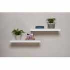 Greenhurst 2Pk 40Cm Floating Shelves White
