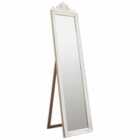 Crossland Grove Detling Wood Cheval Mirror White - 1790 X 455mm