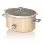 Swan SF17021CN 3.5L Retro Slow Cooker - Cream