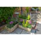 Forest Garden Durham Rectangular Planter - Set of 3