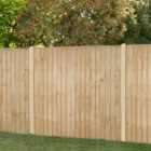 Forest Garden 6ft x 5ft (1.83m x 1.54m) Pressure Treated Closedboard Fence Panel