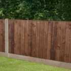 Forest Garden 6ft x 3ft (1.83m x 0.93m) Pressure Treated Brown Pressure Treated Closedboard Fence Panel