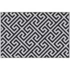 Outsunny 121x182cm Reversible Outdoor Rug - Black