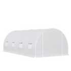 Outsunny 6 x 3 x 2 m Polytunnel Greenhouse w/ Zippered Door and 8 Windows