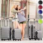 Tectake Lightweight Hard Shell Suitcase Set 4-piece - Red