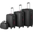 Tectake Suitcase Set 4-piece Pucci - Black