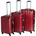 Tectake Lightweight Suitcase Set 3-piece - Red