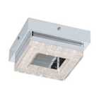Fradelo Square Chrome and Crystal Ceiling Light Small