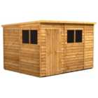 Powersheds Pent Overlap Dip Treated Shed - 10 x 8ft