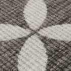 JVL 44x75cm Fiora Machine Washable Door Mat - Pewter