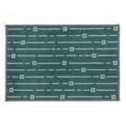 JVL 40x60cm Savio Machine Washable Door Mat - Teal